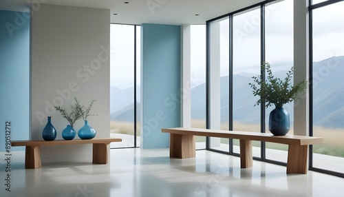 Photo interior modern design room 3d illustration