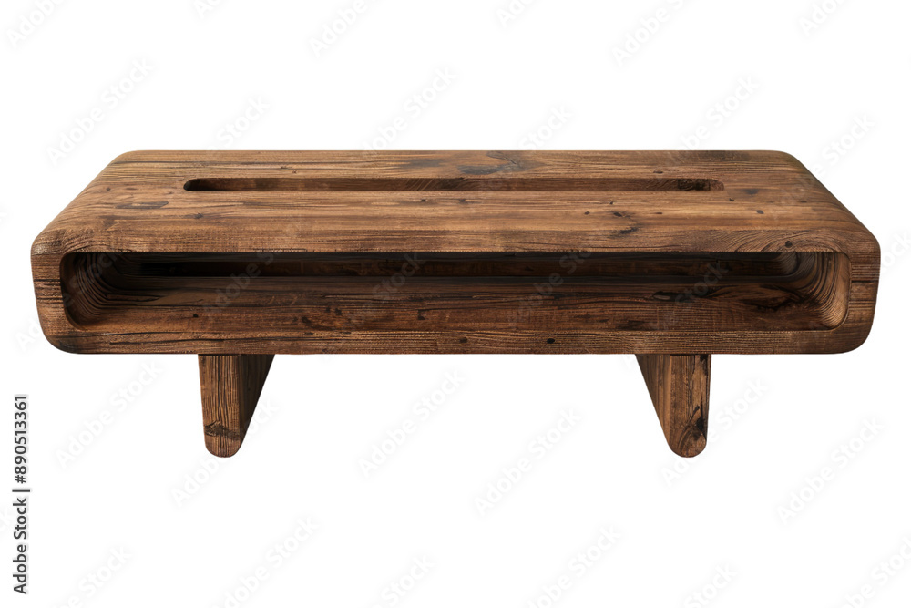Wooden TV table isolated on transparent background Wooden TV table isolated on transparent background