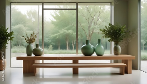 Photo interior modern design room 3d illustration