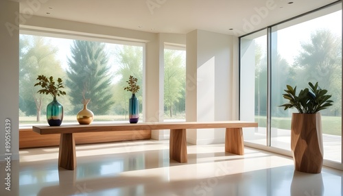 Photo interior modern design room 3d illustration