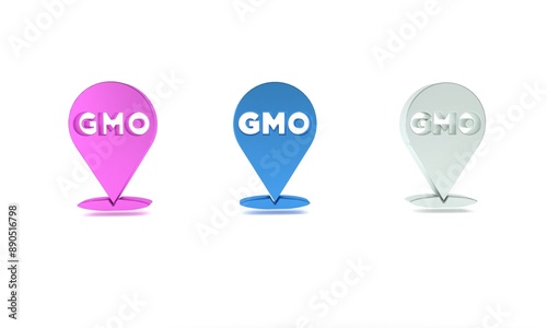 Colorful GMO icon isolated on white background. Genetically modified organism acronym. Dna food modification. Minimalism concept. 3D render illustration Free Download Colorful GMO icon isolated on white background. Genetically modified organism acronym. Dna food modification. Minimalism concept. 3D render illustration - GFXLoad