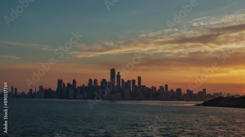 Stunning sunsets over oceans and city skylines
