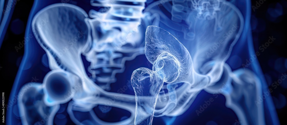 Abstract Anatomy: A Close-Up of a Human Hip Joint Abstract Anatomy: A Close-Up of a Human Hip Joint