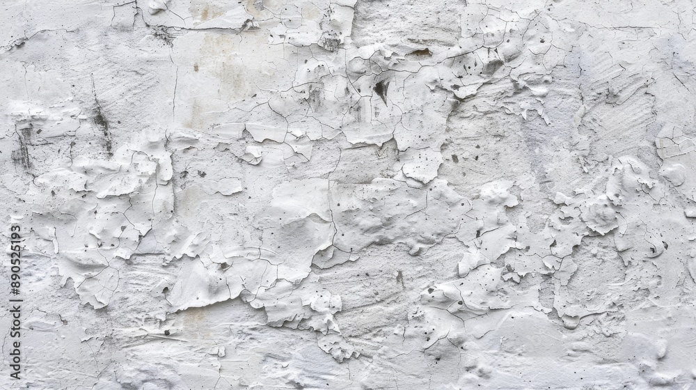 Obraz premium Cracked White Wall Texture.