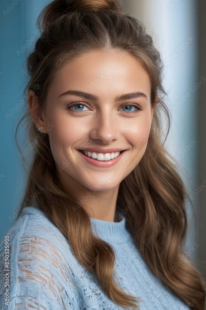 Beautiful female young model with perfect natural skin. Natural beauty, cosmetics, skin care concept Beautiful female young model with perfect natural skin. Natural beauty, cosmetics, skin care concept