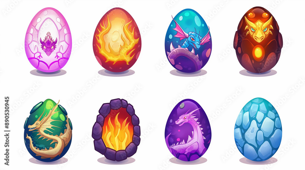 Asset of Dragon egg, game element, video game, slot game, Illustration Asset of Dragon egg, game element, video game, slot game, Illustration