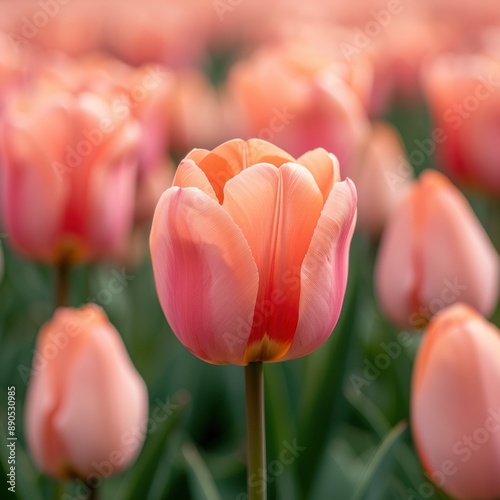 Tulip patch festival with craft markets, floral displays, and guided tours, colorful and vibrant