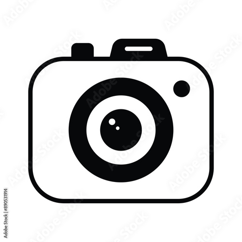 Creatively crafted icon of camera in editale style, ready to use vector photo