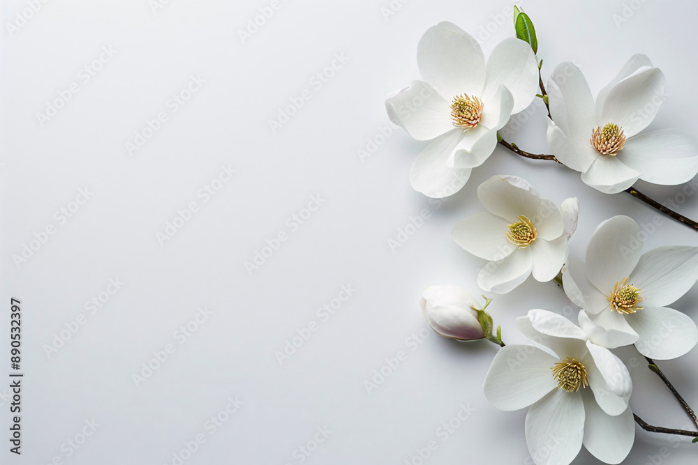 a group of white flowers a group of white flowers