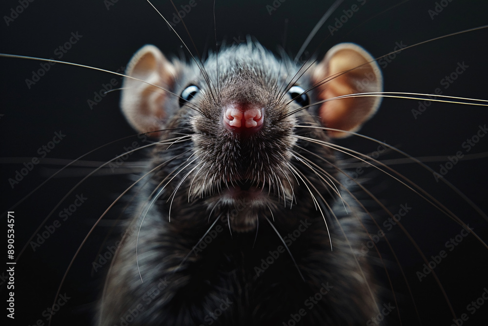 a close up of a rat a close up of a rat