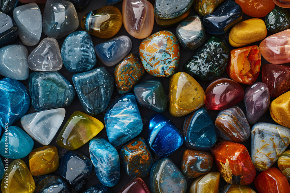 a group of colorful rocks a group of colorful rocks