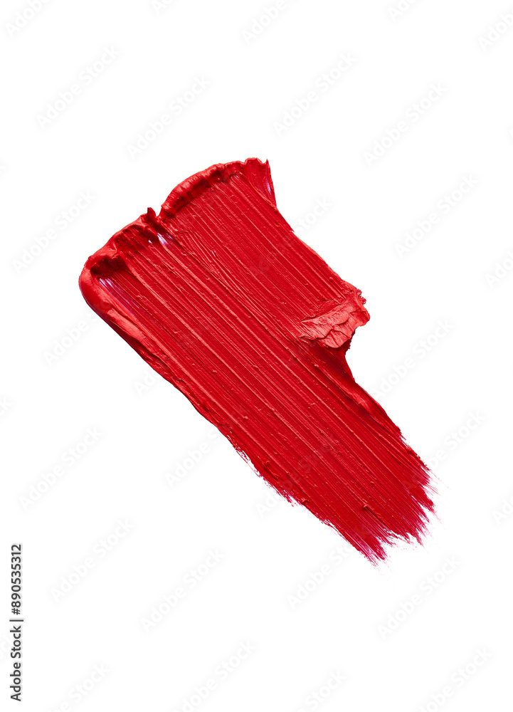 A smear of red lipstick or acrylic paint. Energetic and saturated color, stylish and dynamic image. The image is suitable for use in cosmetic companies, fashion magazines, art projects. A smear of red lipstick or acrylic paint. Energetic and saturated color, stylish and dynamic image. The image is suitable for use in cosmetic companies, fashion magazines, art projects.