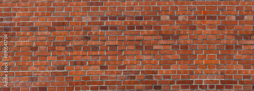 Old red brick wall background. Masonry wall, stonework