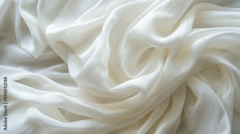 White Fabric Drape.