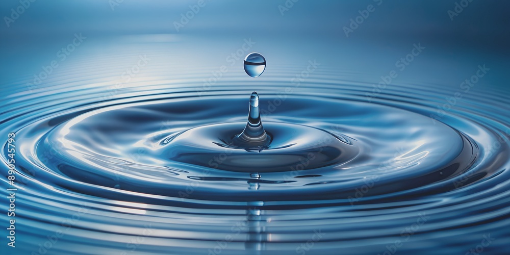 Water droplets on the surface AI-Created Content Water droplets on the surface AI-Created Content