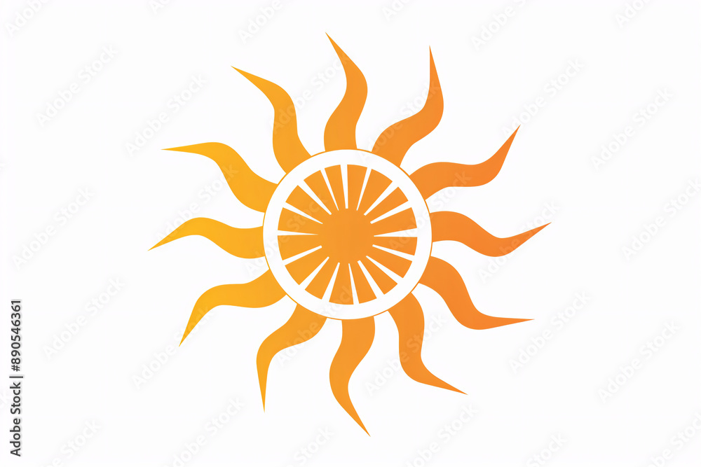 a yellow sun with many rays a yellow sun with many rays