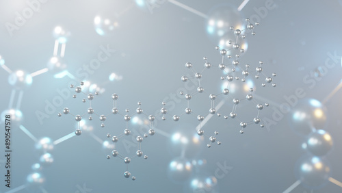 Konstfotografi odevixibat molecular structure, 3d model molecule, bylvay, structural chemical f