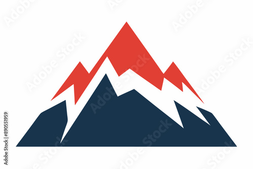 Mountain Icon Vector Art Illustration