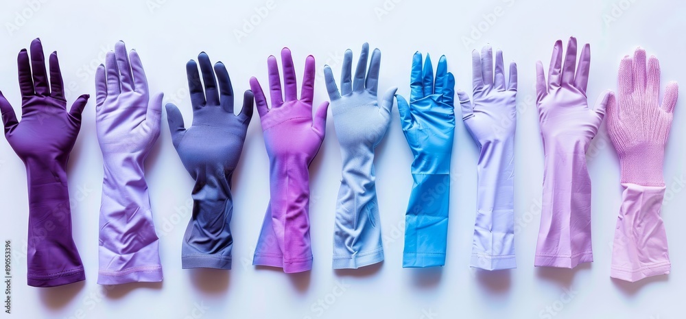 This is a mockup template for artwork design featuring a set of pastel light blue purple leather hand gloves, front back and flat lay views on a transparent cutout PNG file. This is a mockup template for artwork design featuring a set of pastel light blue purple leather hand gloves, front back and flat lay views on a transparent cutout PNG file.