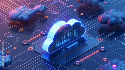 CloudStrike Cloud Security infrastructure with security layers and protection shields