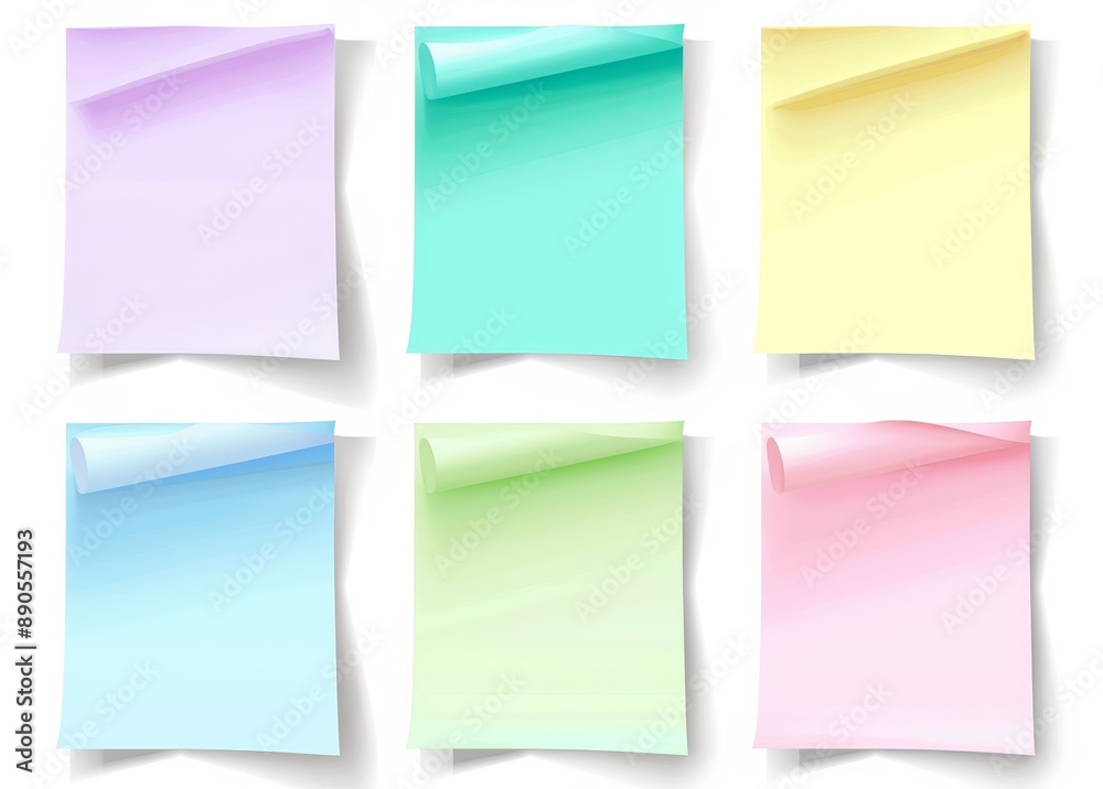 Post-it notes with shadow. A variety of colours isolated on transparent background cutout. PNG file. Post-it notes with shadow. A variety of colours isolated on transparent background cutout. PNG file.