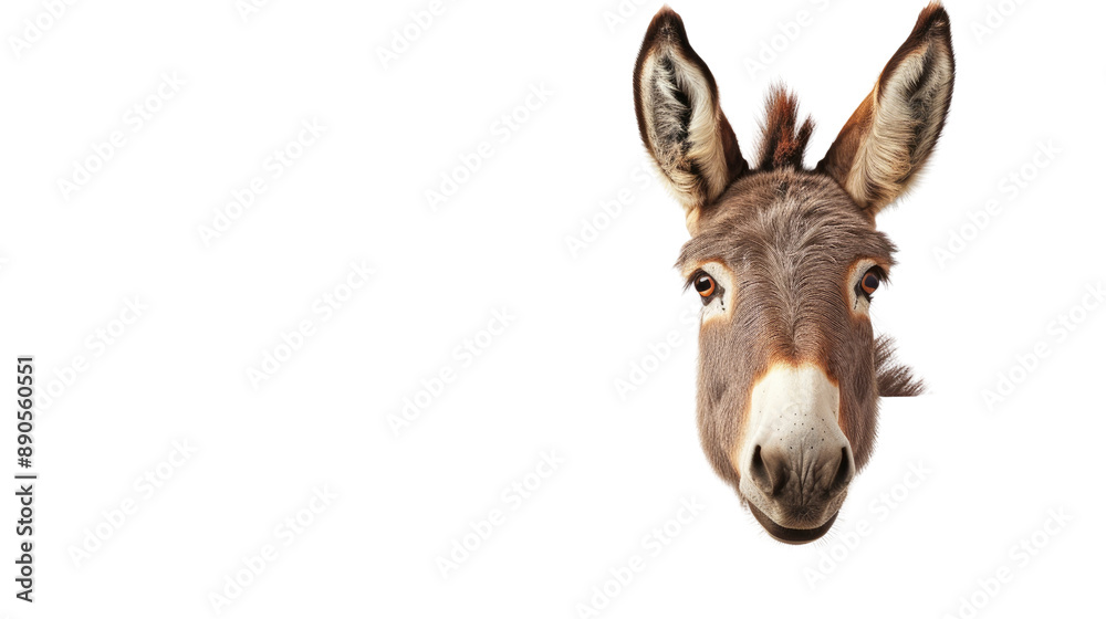Donkey over banner transparent background Donkey over banner transparent background