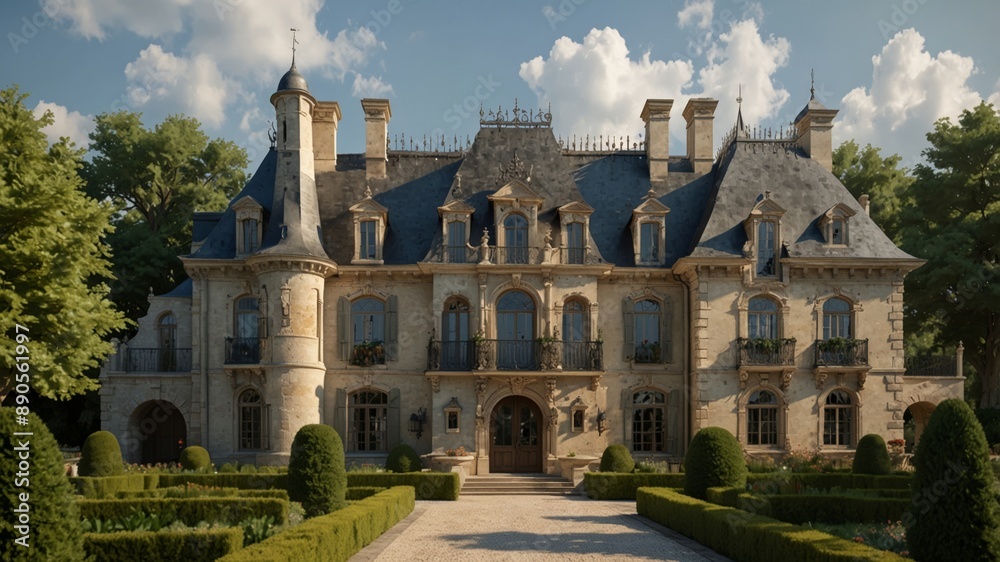Fototapeta premium French Chateau