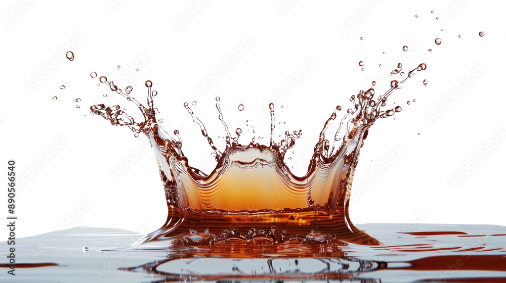 Crown water liquid splash transparent background Crown water liquid splash transparent background