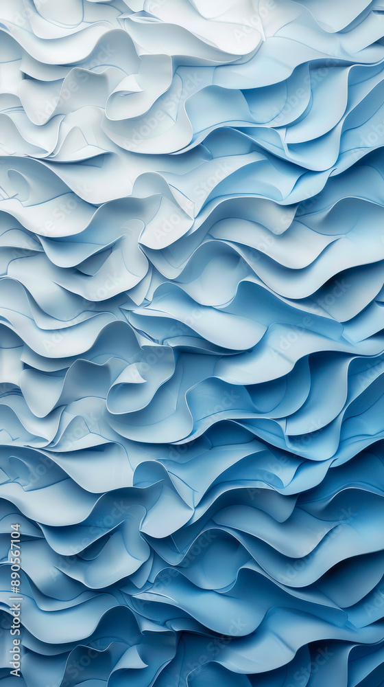 Obraz premium Abstract Blue Wave Pattern Background