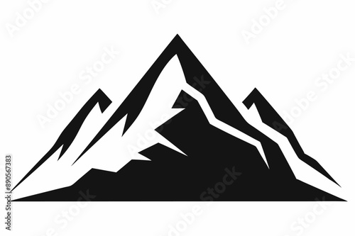 Mountain Icon Vector Art Illustration