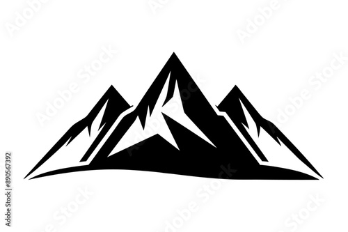 Mountain Icon Vector Art Illustration