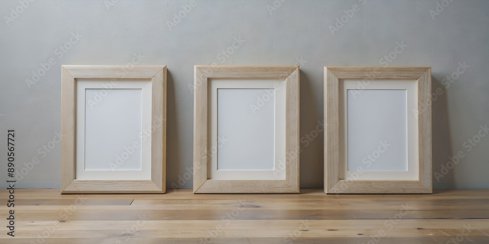 13w mockup with three small picture frames side AI-Created Content 13w mockup with three small picture frames side AI-Created Content