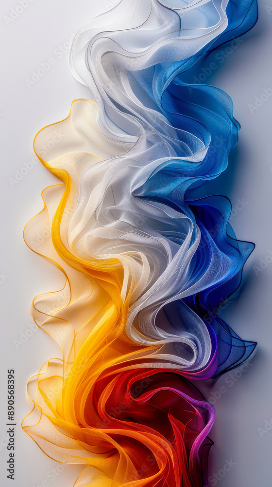 Abstract Colorful Fabric Swirls Abstract Colorful Fabric Swirls