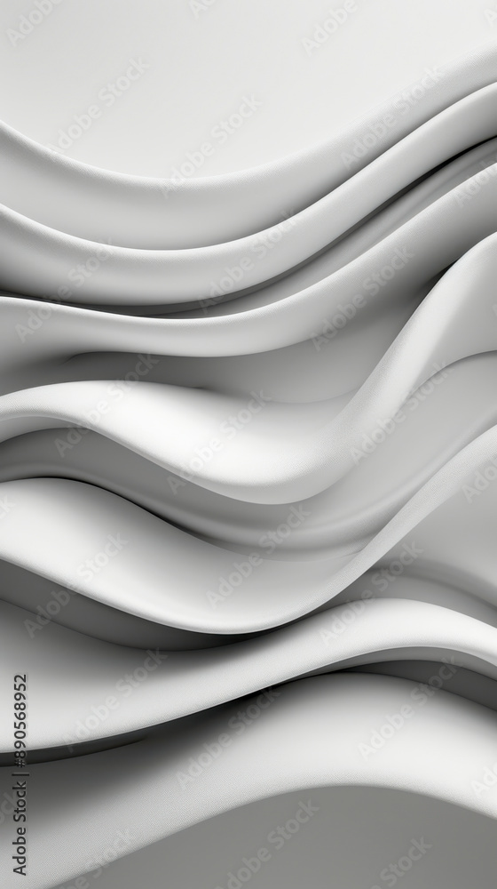 Obraz premium Abstract White Wavy Lines Background