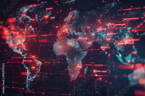 global map of cyber threat activities
