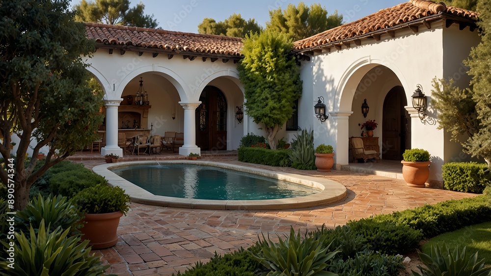 Fototapeta premium Spanish Revival Home