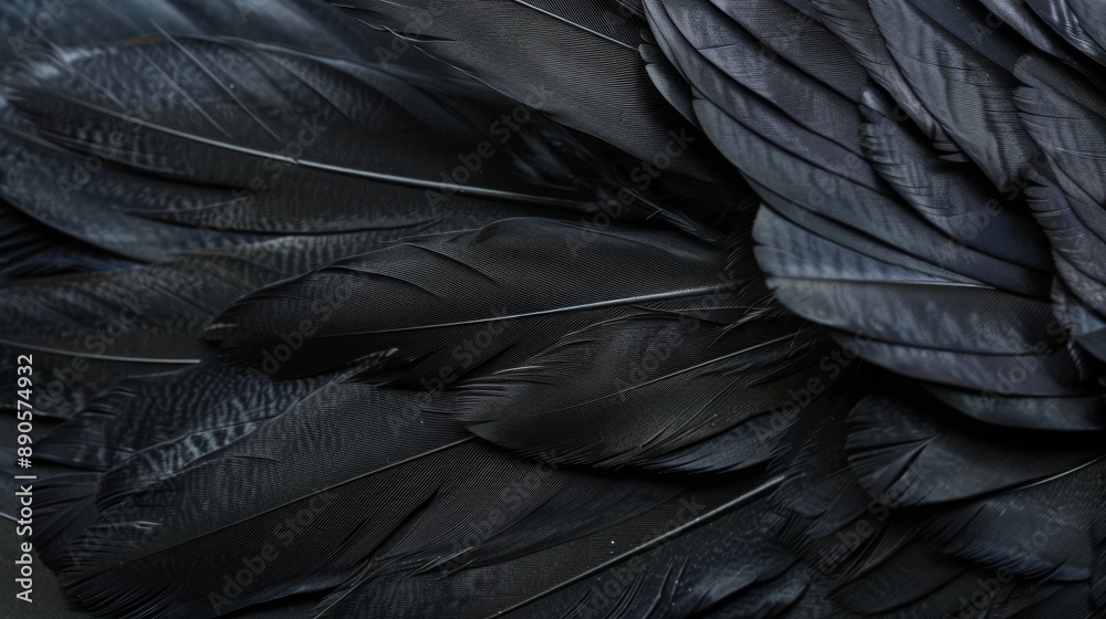 Black Feather Texture. Black Feather Texture.
