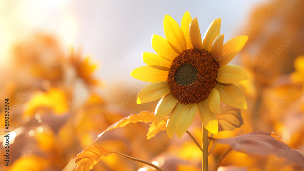 Fototapeta premium sunflower in the field