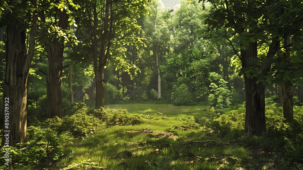 A forest clearing suitable for building A forest clearing suitable for building