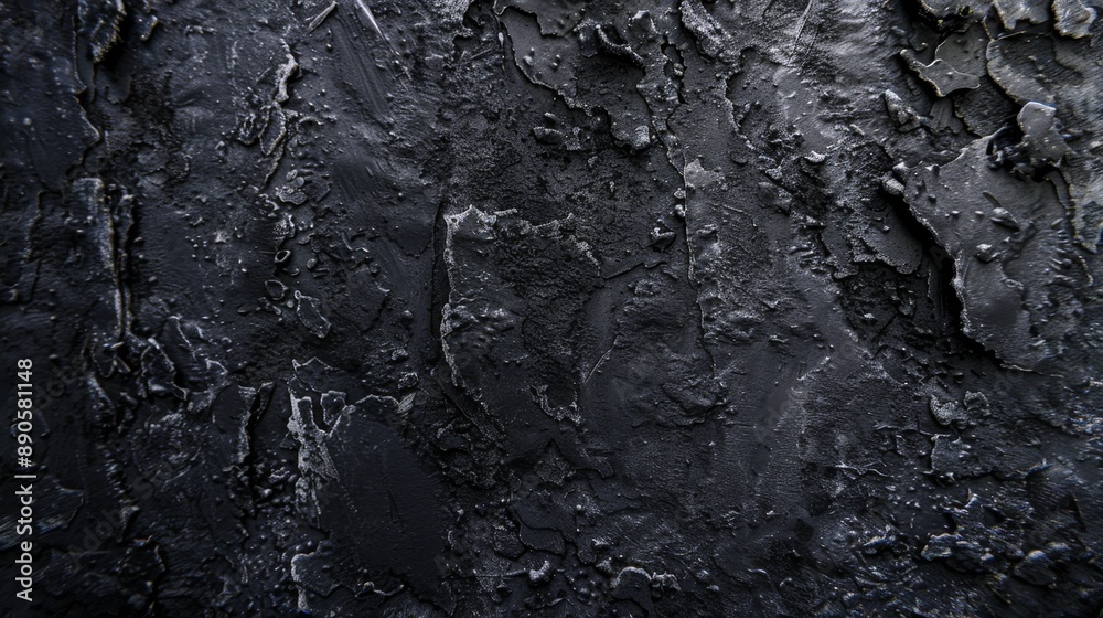 Black Cracked Texture Background. Black Cracked Texture Background.