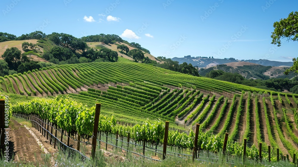 Fototapeta premium A hillside with potential for a vineyard