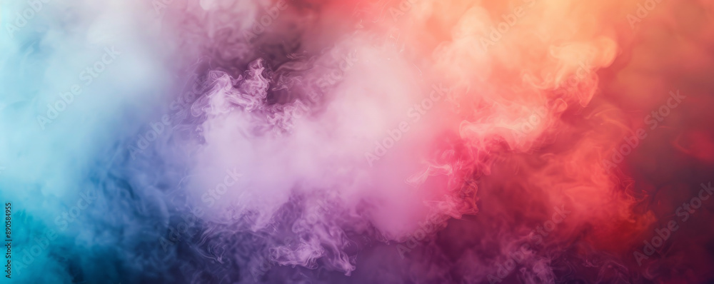 An ethereal, abstract misty fog in a spectrum of colors wafts through the scene, creating a mystical and dreamlike atmosphere on a vibrant background. An ethereal, abstract misty fog in a spectrum of colors wafts through the scene, creating a mystical and dreamlike atmosphere on a vibrant background.