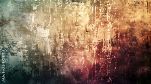 A Fusion of Rustic Reds and Cool Greys with Vertical Streaks Abstract Background, Abstract Grunge Texture