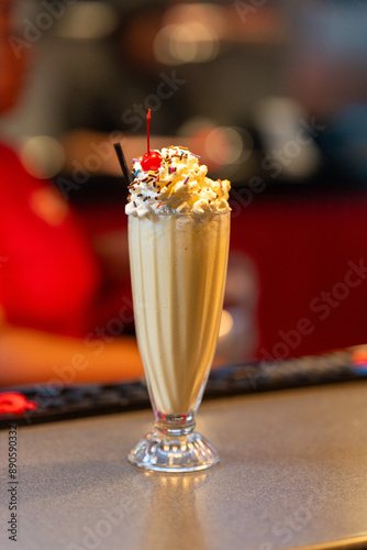 Milkshake at a diner