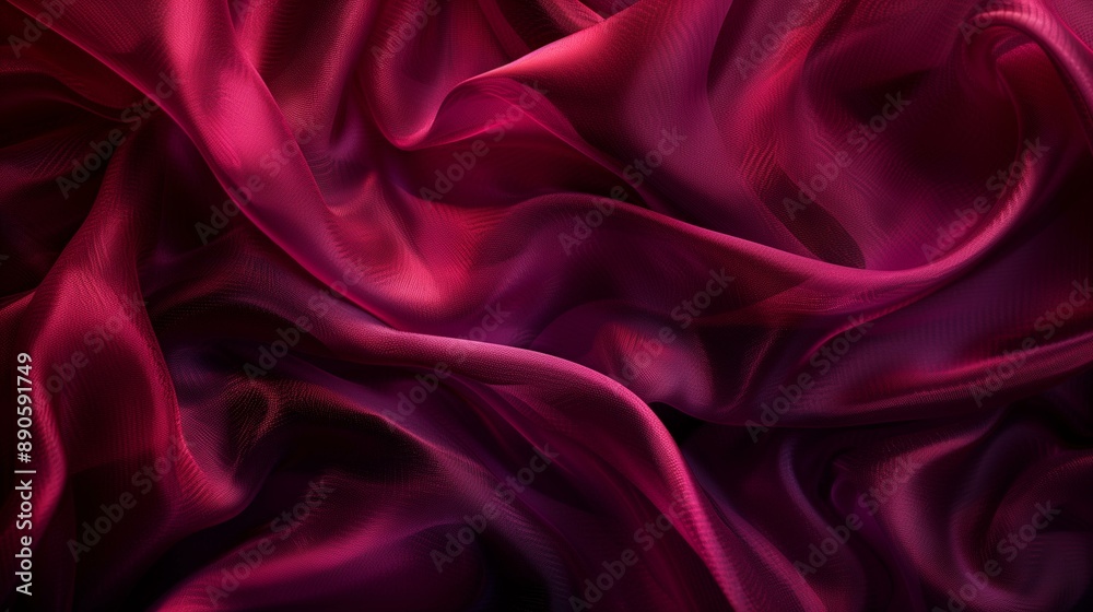 Top-Down Photograph of Deep Red Silk Fabric Texture, Smooth and Luxurious Material Perfect for Elegant Drapery and High-End Fashion Projects Top-Down Photograph of Deep Red Silk Fabric Texture, Smooth and Luxurious Material Perfect for Elegant Drapery and High-End Fashion Projects
