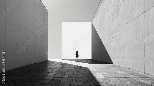 Modern Minimalism Clean  negative space elegant fashion style model photography  