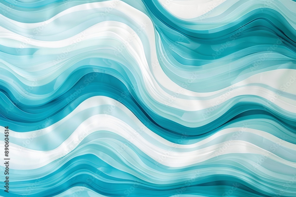 Abstract blue and white wavy background, with a sense of fluidity and movement, creating a harmonious and elegant design Abstract blue and white wavy background, with a sense of fluidity and movement, creating a harmonious and elegant design