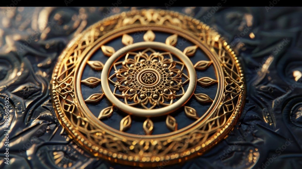 Golden Mandala Design. Golden Mandala Design.