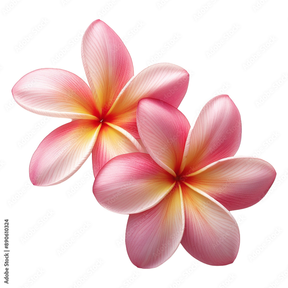 Fototapeta premium frangipani flower isolate on transparent background.