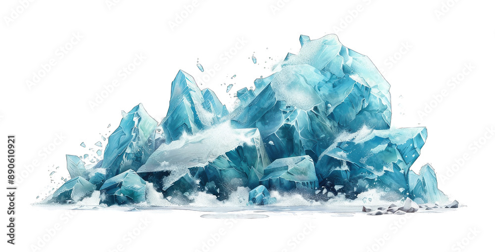 Glaciers Ice bergs isolated on transparent background cutout PNG Glaciers Ice bergs isolated on transparent background cutout PNG